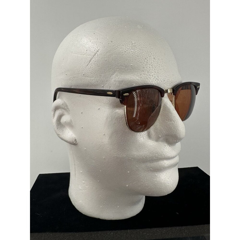 VINTAGE RAY-BAN CLUBMASTER W0366 WYAS TORTOISE BROWN FRAMES (C8-04)